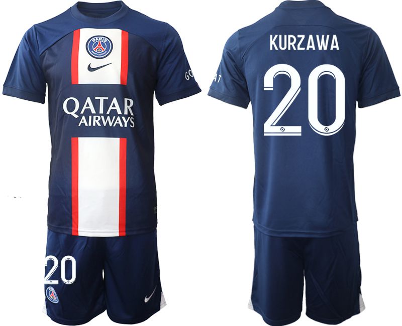 Men 2022-2023 Club Paris St German home blue #20 Soccer Jerseys->paris st german jersey->Soccer Club Jersey